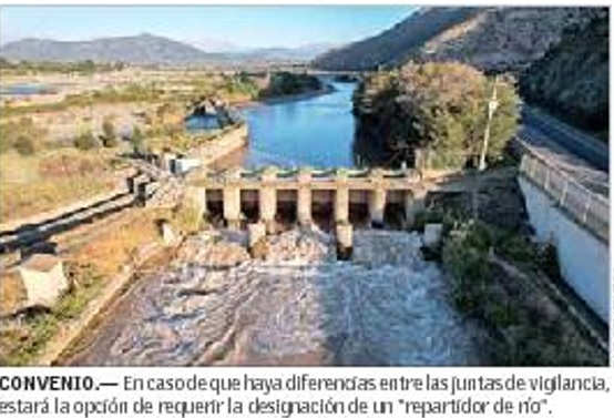 Juntas de vigilancia del río Cachapoal logran acuerdo para redistribución de aguas